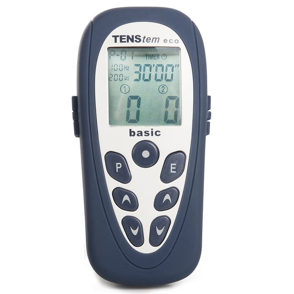 Tens Eco Basic: 2-Kanal-Elektrostimulator mit 16 Programmen (TENS + EMS + Iontophorese)